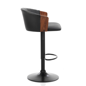 Tomasucci Tabouret BRYAN en bois foncé