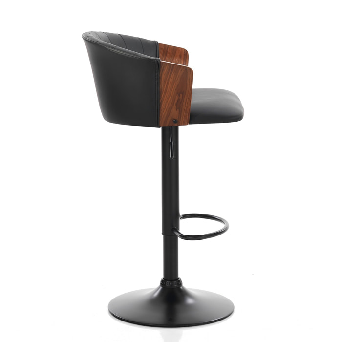 Tomasucci Tabouret BRYAN en bois foncé