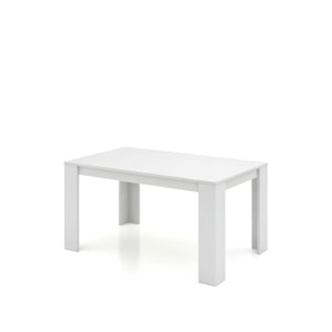 Mesa de comedor Naya en blanco artik 140X80 cm Blanco Artik (Blanco Mate)