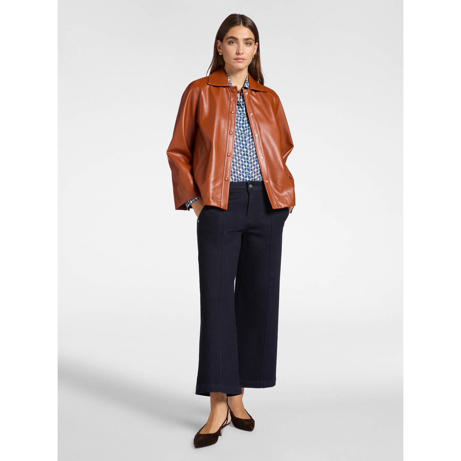 Elena Mirò - Vaqueros marineros de cinco bolsillos, "Mary" - Azul