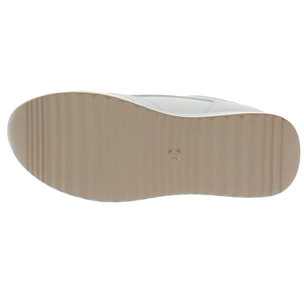 Armata di Mare Scarpe Donna Sneakers Casual Zip Laterale con Soletta in Memory Foam AMD S51H64 White Gold