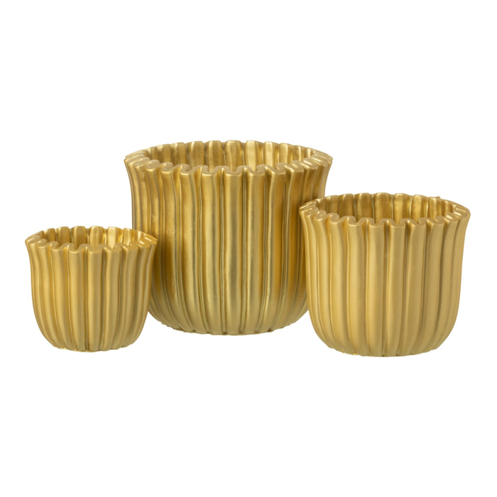 J-Line cache-pot - ciment - or - large