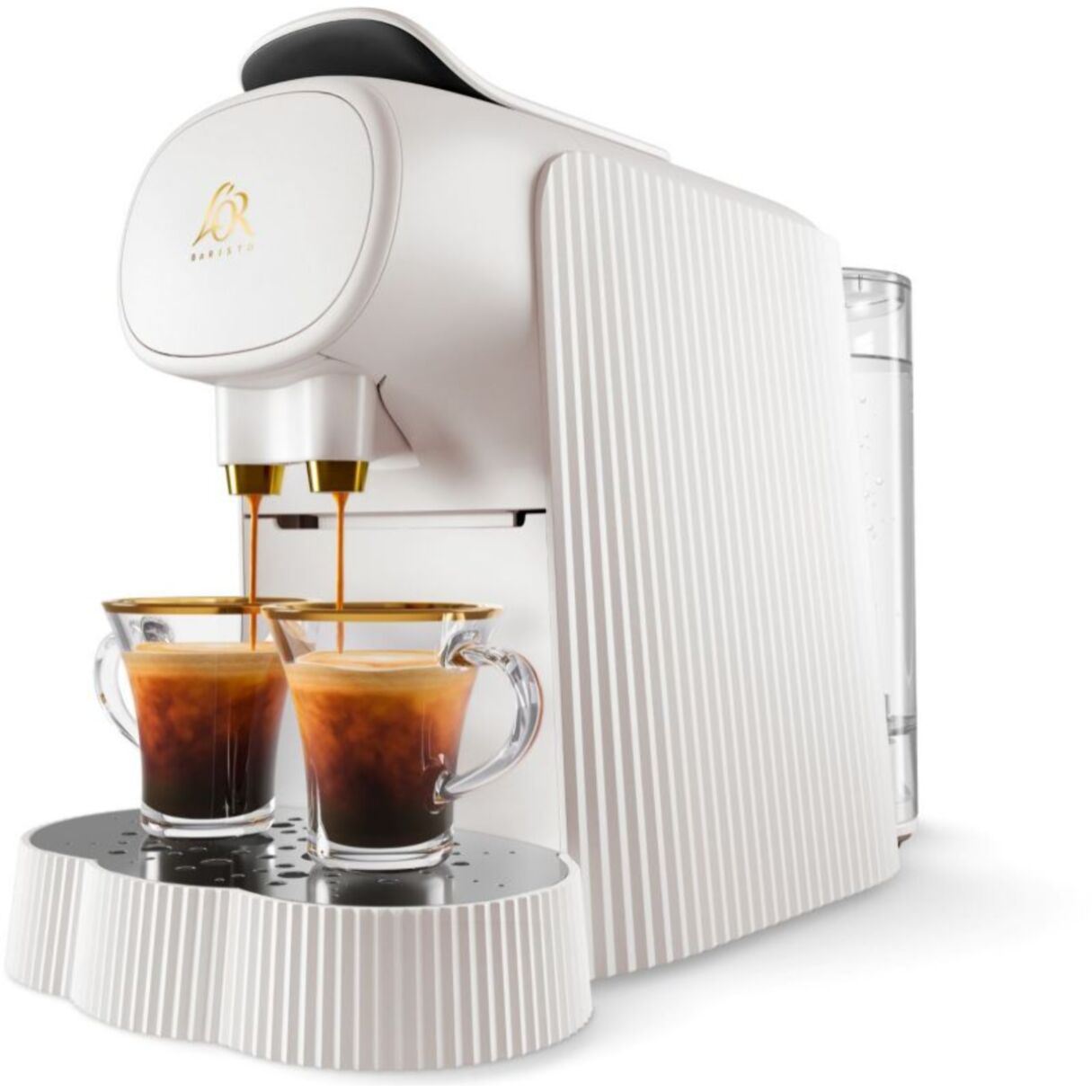 Cafetière à dosette PHILIPS LM9012/08 L'Or Barista Alessi Blanche, 19 bars