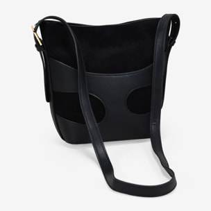 Bolso bandolera negro con cierre imán