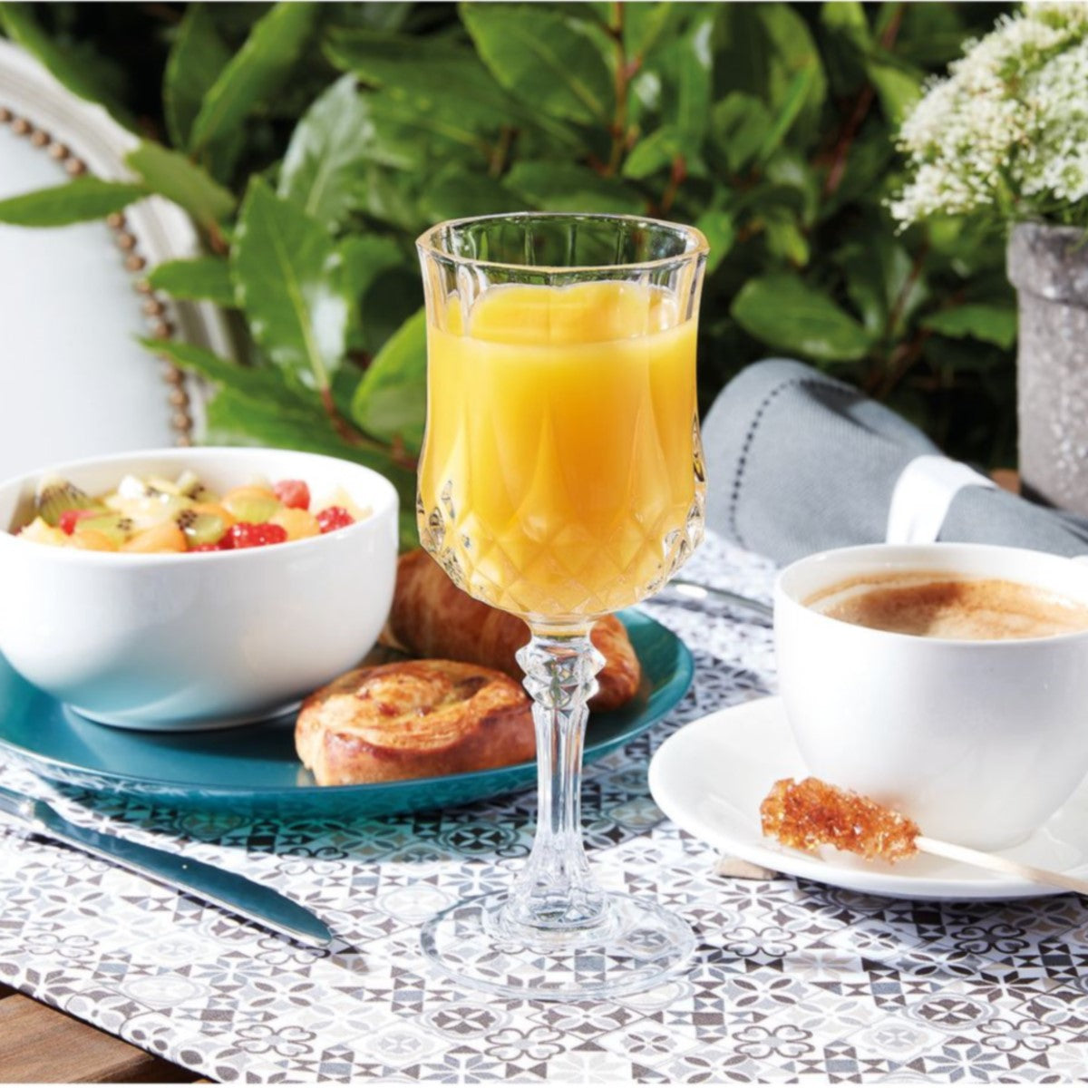 4 calici 25 cl Longchamp- Cristal d'Arques