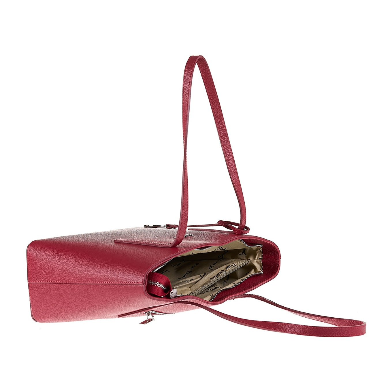 Borsa a spalla da donna Made in Italy - Modello Elowen Lux - 100% pelle - 38.0 x 25.5 x 12.5 cm