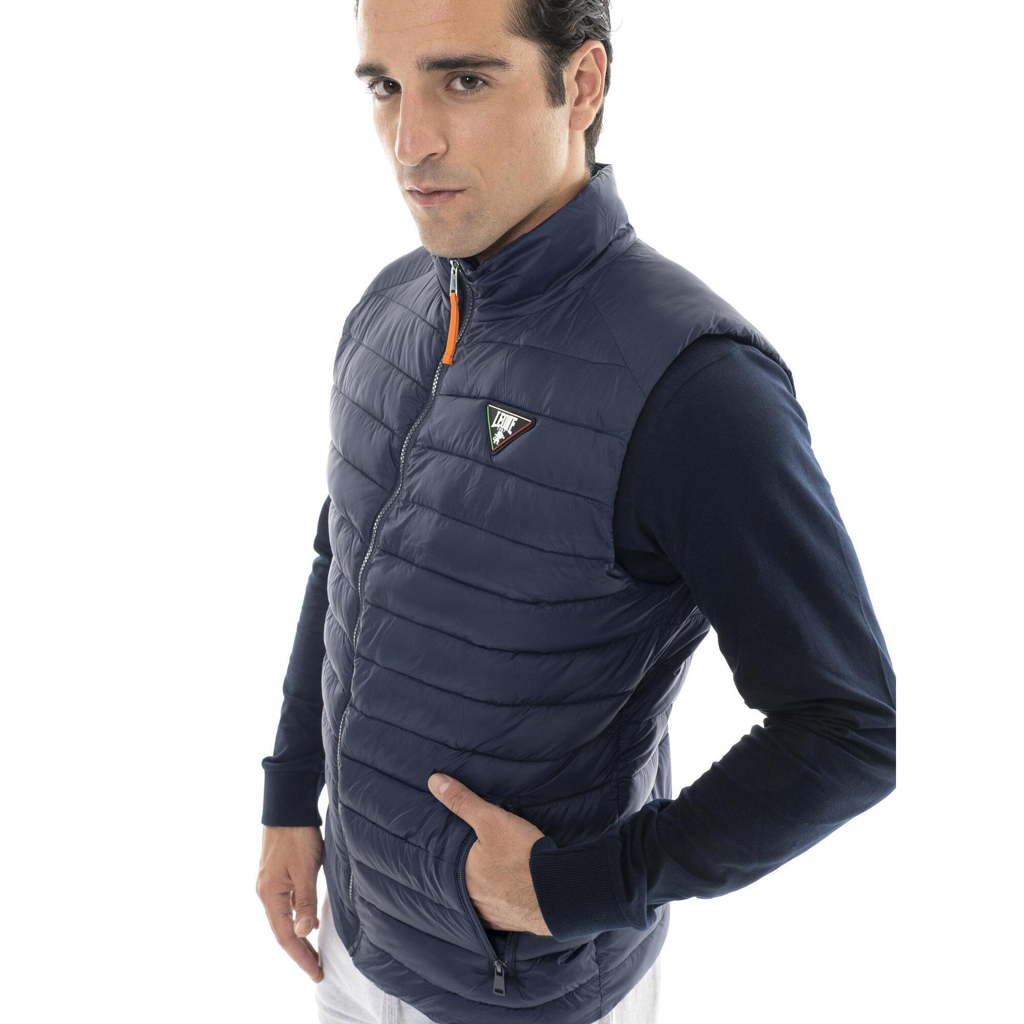 Piumino da uomo smanicato con zip invernale "Basic"