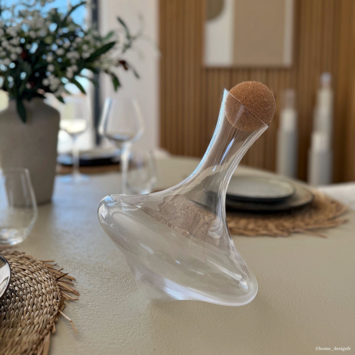 Toupie - Carafe 1.3 L avec bouchon en bois