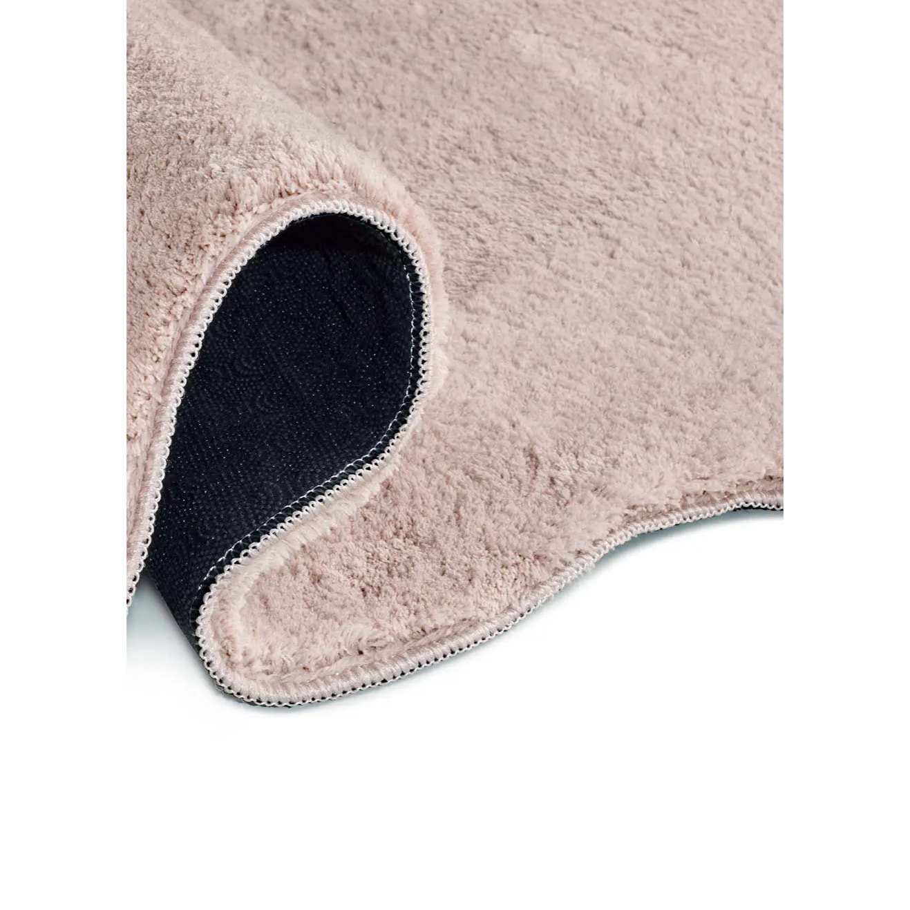 MELLOW Alfombra lavable lisa con borde ondulado maquillaje, varias medidas disponibles.