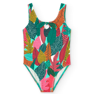 Maillot de bain polyamide "feuilles"