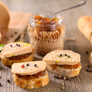 Les Folies Foie Gras - Cadeau - Confit de figue au Floc de Gascogne - 110g - France - Les Folies Foie Gras