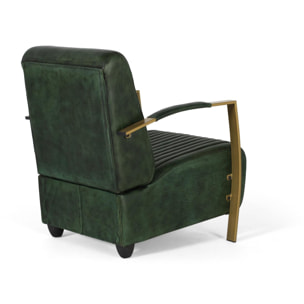 Sillón de Piel 65 Cm Estilo Moderno Elegante