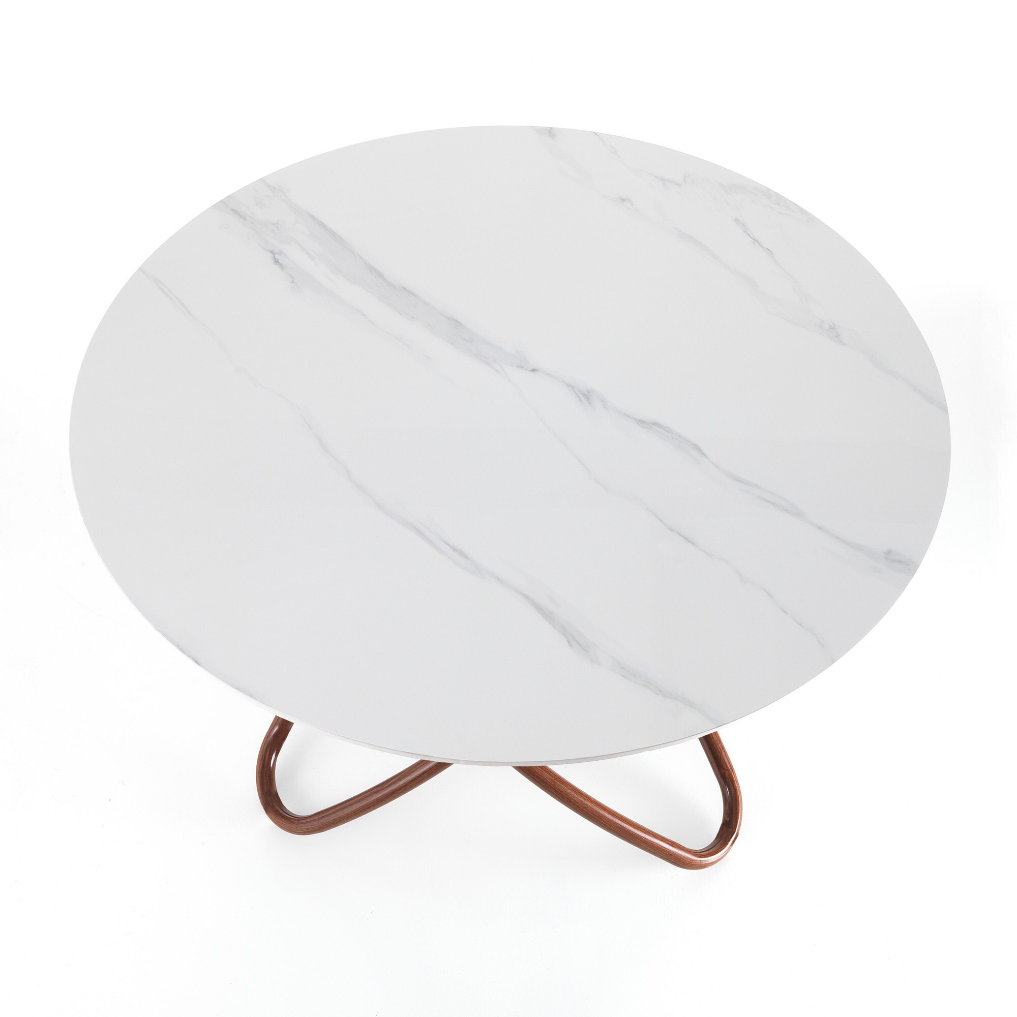 Tomasucci tavolo HULA HOOP WOOD - WHITE MARBLE