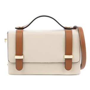 Bernareggio Bolso bandolera Mujer. Piel auténtica Ruga.