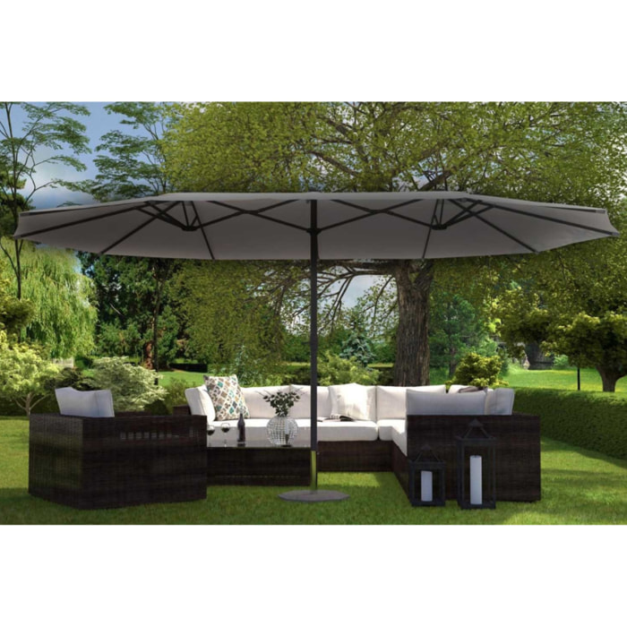 Parasol double 2,7 x 4,6 m CABIATE