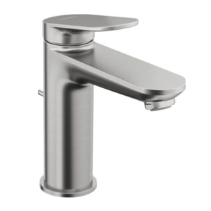 Mitigeur lavabo DUVARIT Wave M avec vidage inox brossé