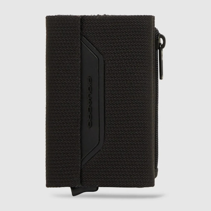 Piquadro Portafoglio compatto con portacarte automatico, porta monete e protezione RFID