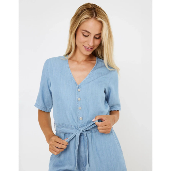 Mono Corto Denim Claro - Devi