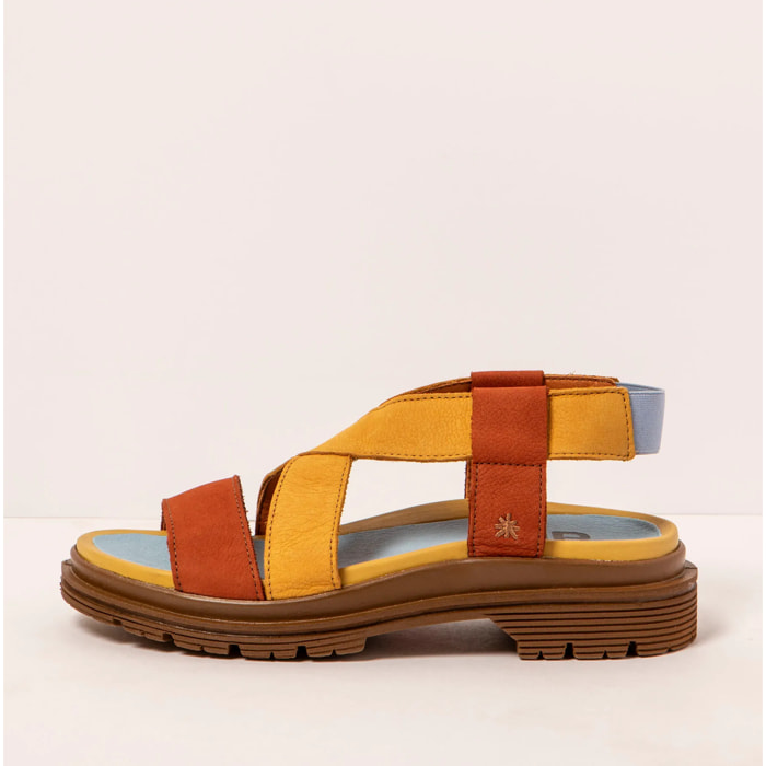 Sandalias 1553 MULTI D.ORANGE-HONEY/ BIRMINGHAM color D.orange-honey
