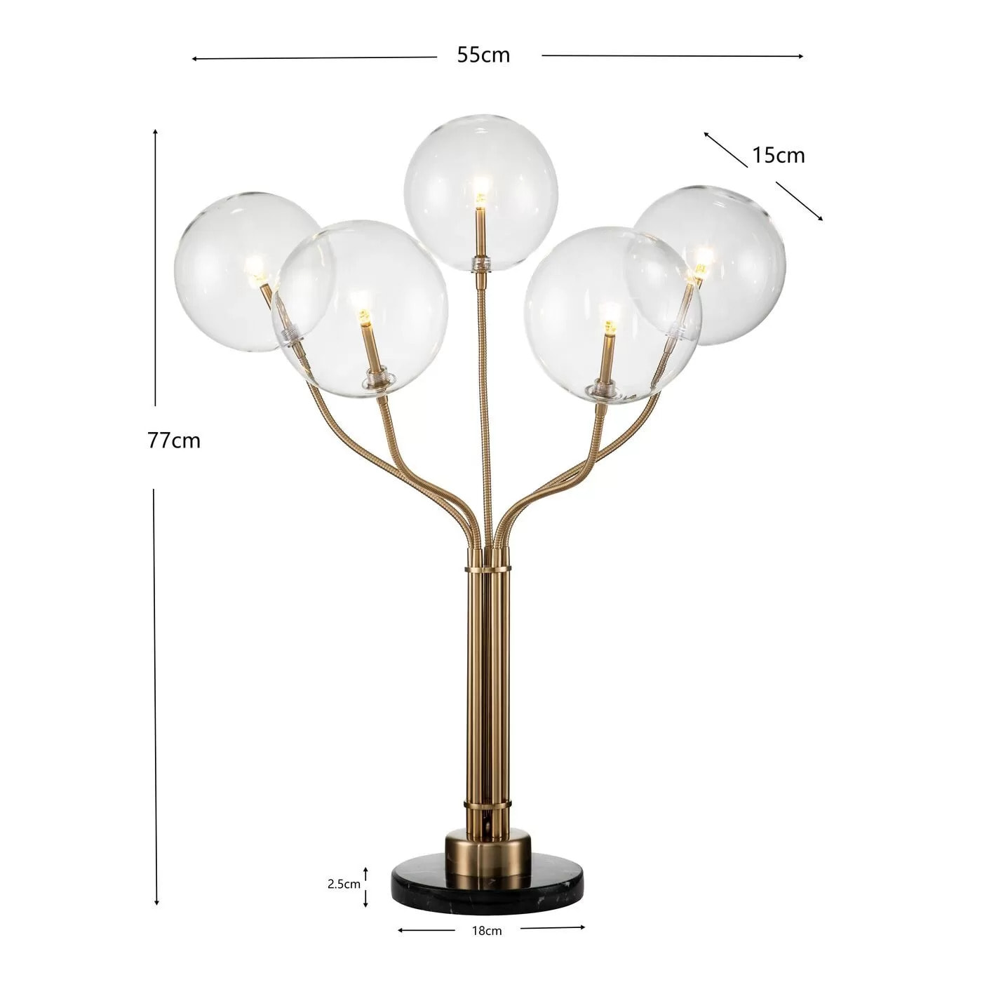 Lampe Future View 72cm dorée Kare Design