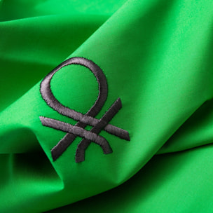 Set 2pc cama (funda nórdica 135x200cm + funda de almohada 80x80cm) 200tc 100% algodón verde y gris neutral be