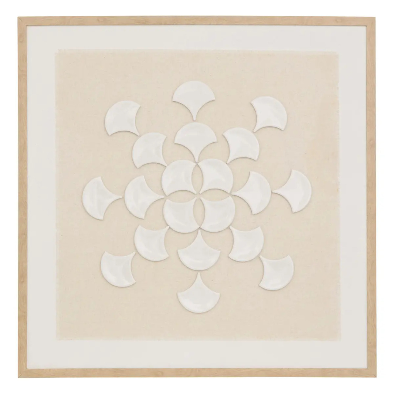 Toile 3D Houria beige 78x78cm