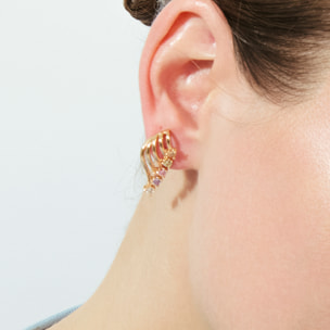 Pendientes Noshke acabado oro rosa 18k