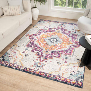 Tapis LAVU 1 motif médaillon traditionnel oriental