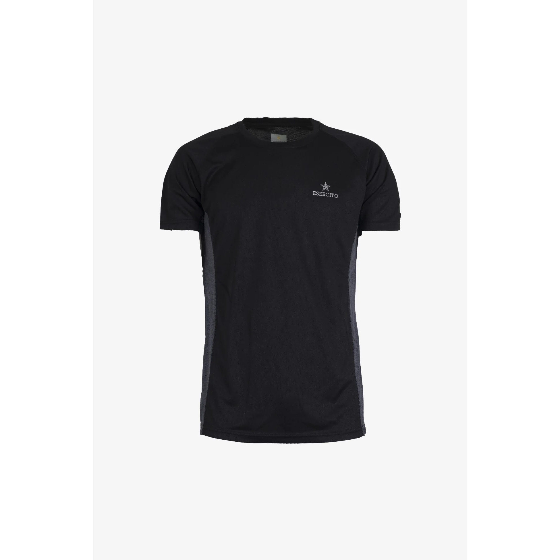 T-shirt Esercito a maniche corte sport nera uomo