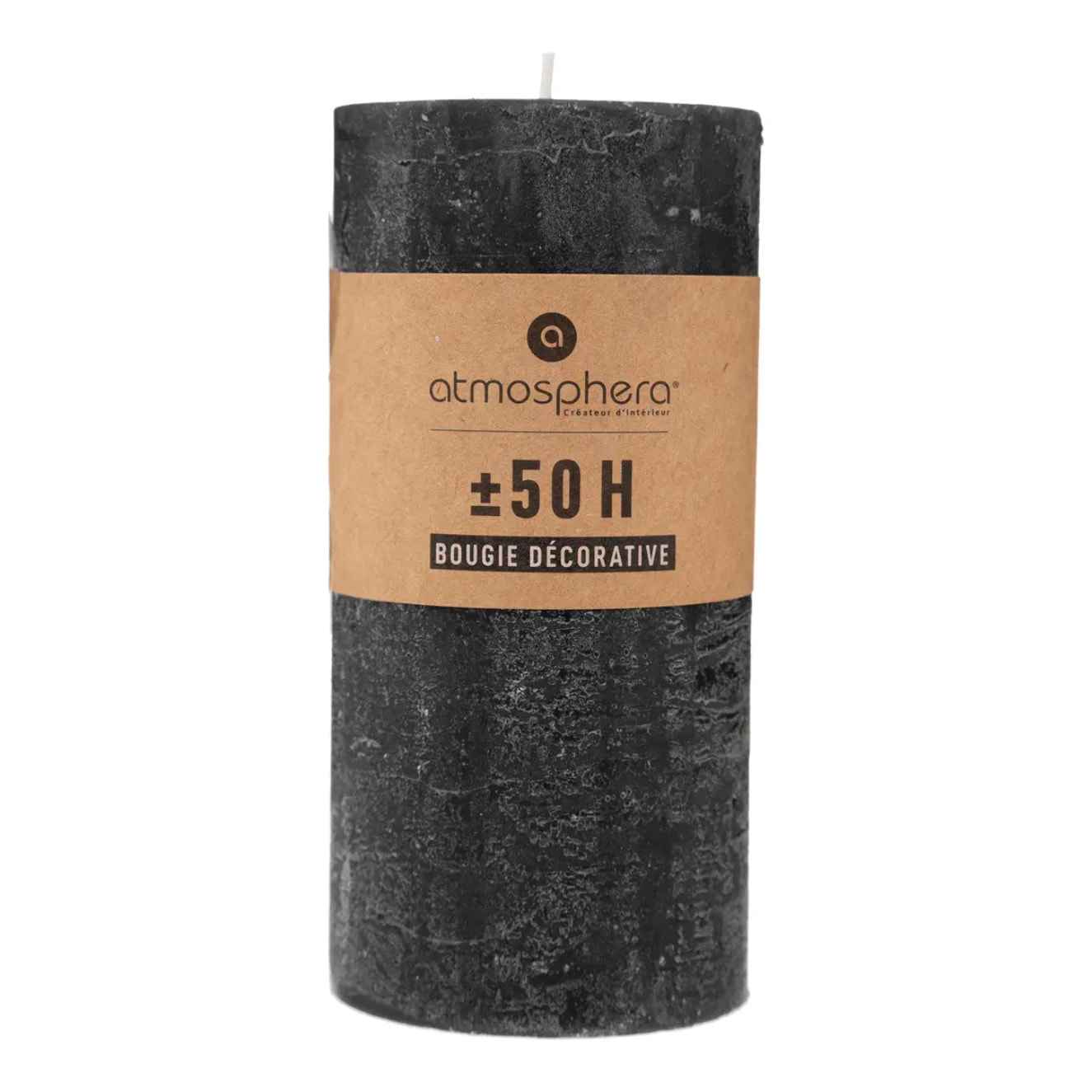 Bougie rustique noir 445g