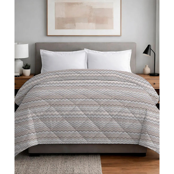 Trapunta invernale Baia Beige 300 grammi/mq in cotone e poliestere