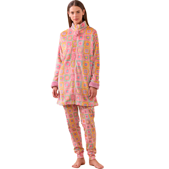 Vestaglia donna coral folk Noidinotte