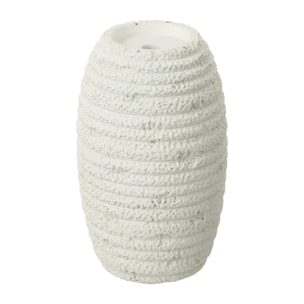 J-Line Chandelier Creta Etroit Ciment Blanc
