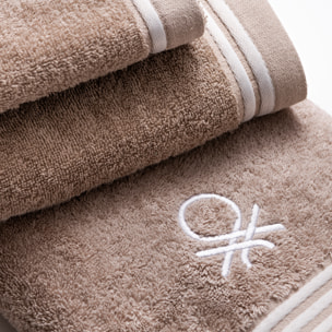 Set 3pcs toallas de baño  beige  benetton