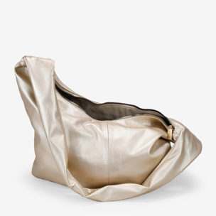 Bolso bandolera dorado grande y blando