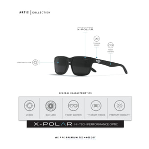 Gafas de Sol Uller Artic Black / Black para hombre y para mujer