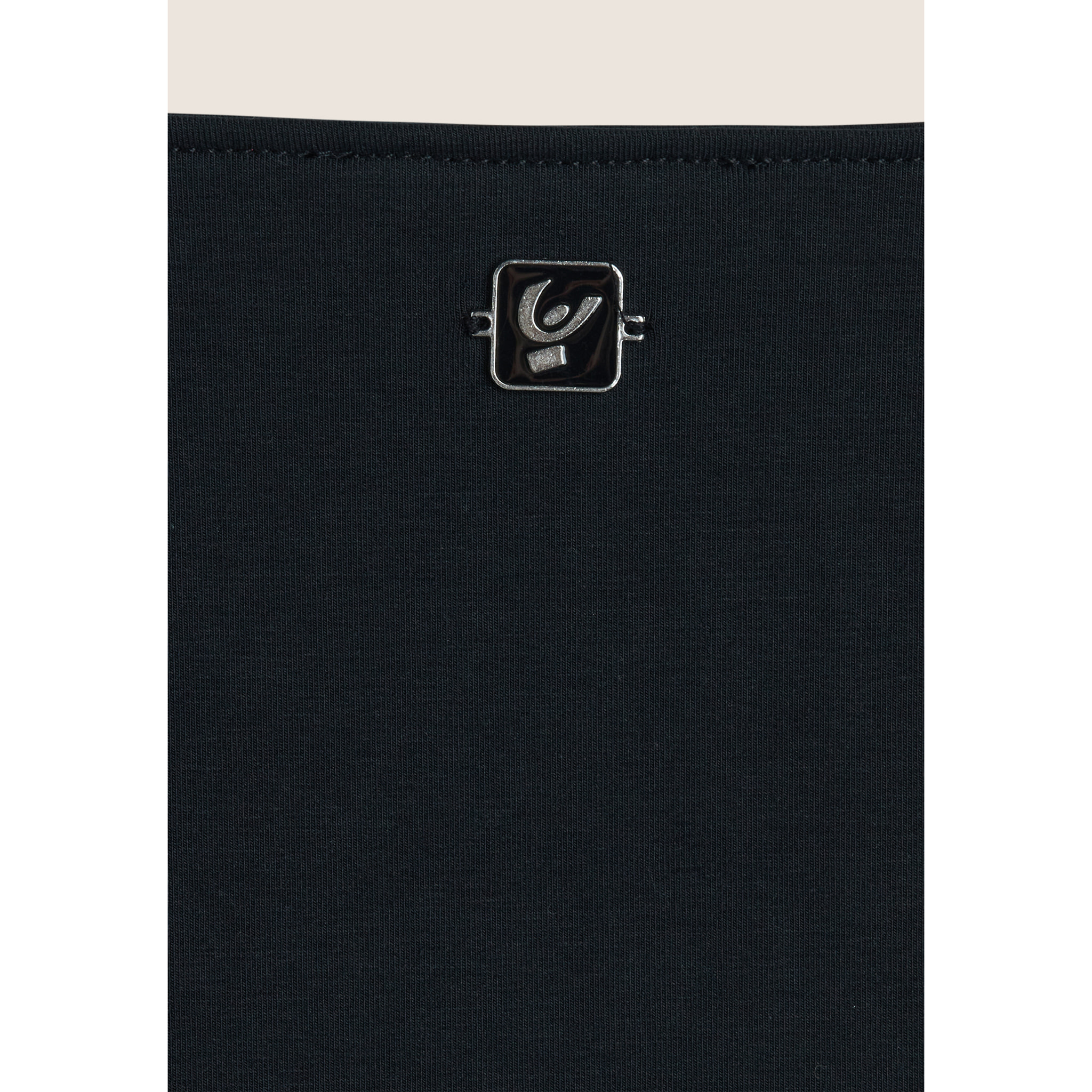 Body scollo quadrato in jersey di cotone organico