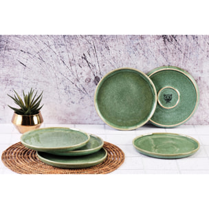 Assiette MAGMA Ø20cm - 6 pièces - Menthe