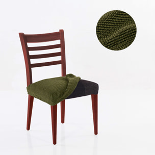 Funda Super Elástica para ASIENTO de SILLA pack2 unidades modelo HELENA
