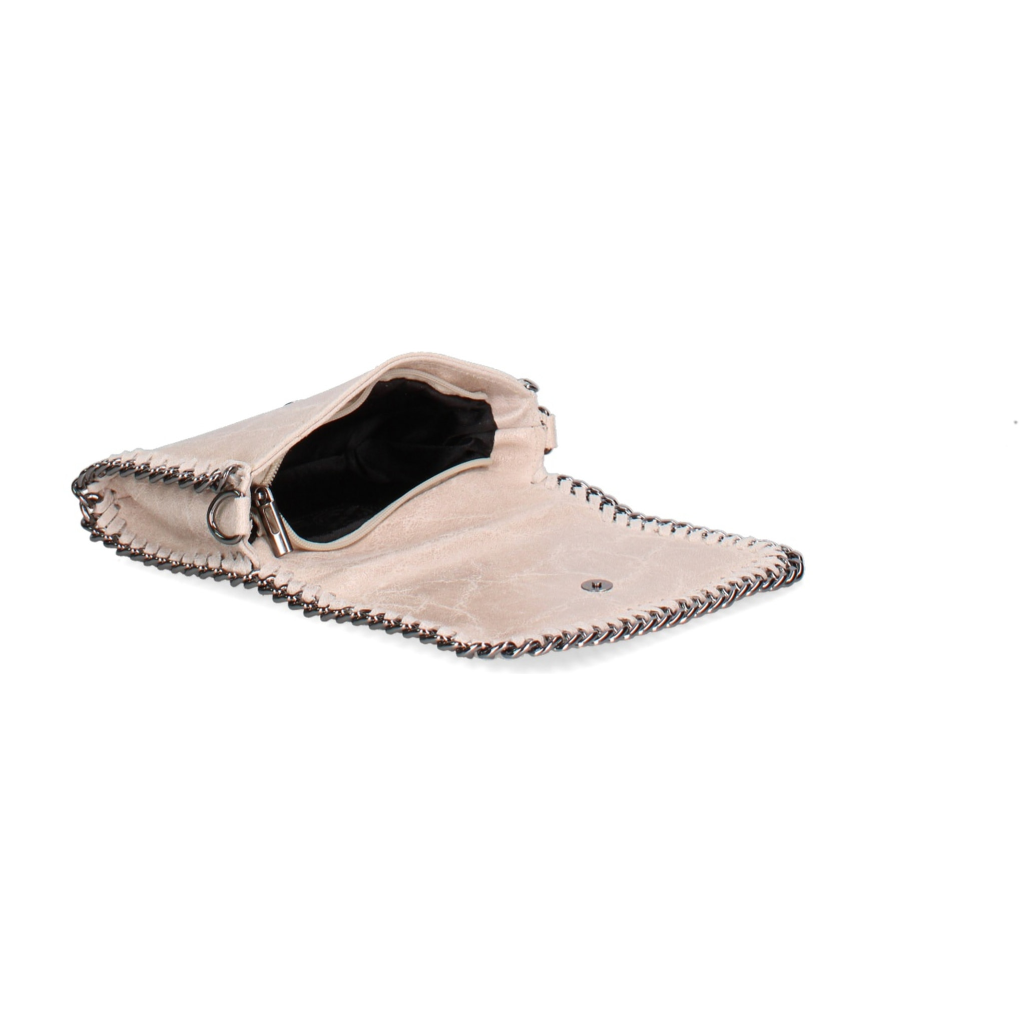 Borsa a tracolla da donna Made in Italy - Eolian Nova - Pelle scamosciata stampata - 22.0 x 13.0 x 4.0 cm