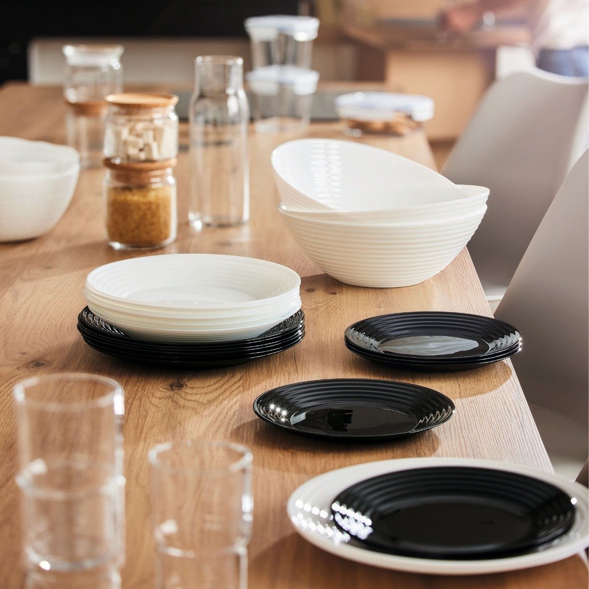 Set de platos 18 piezas Harena blanco - Luminarc