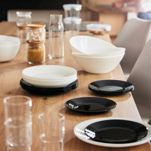 Set de platos 18 piezas Harena blanco - Luminarc