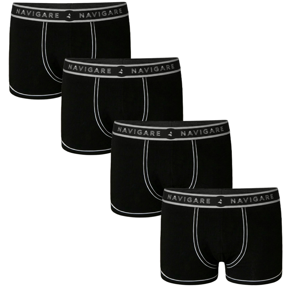 Boxer Uomo Navigare, Art.712 Nero 4 pezzi