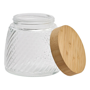 Bocal Striva rond 0,9L transparent