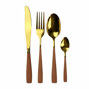 Ménagère 24 pièces en inox, design 3, YOKOTE