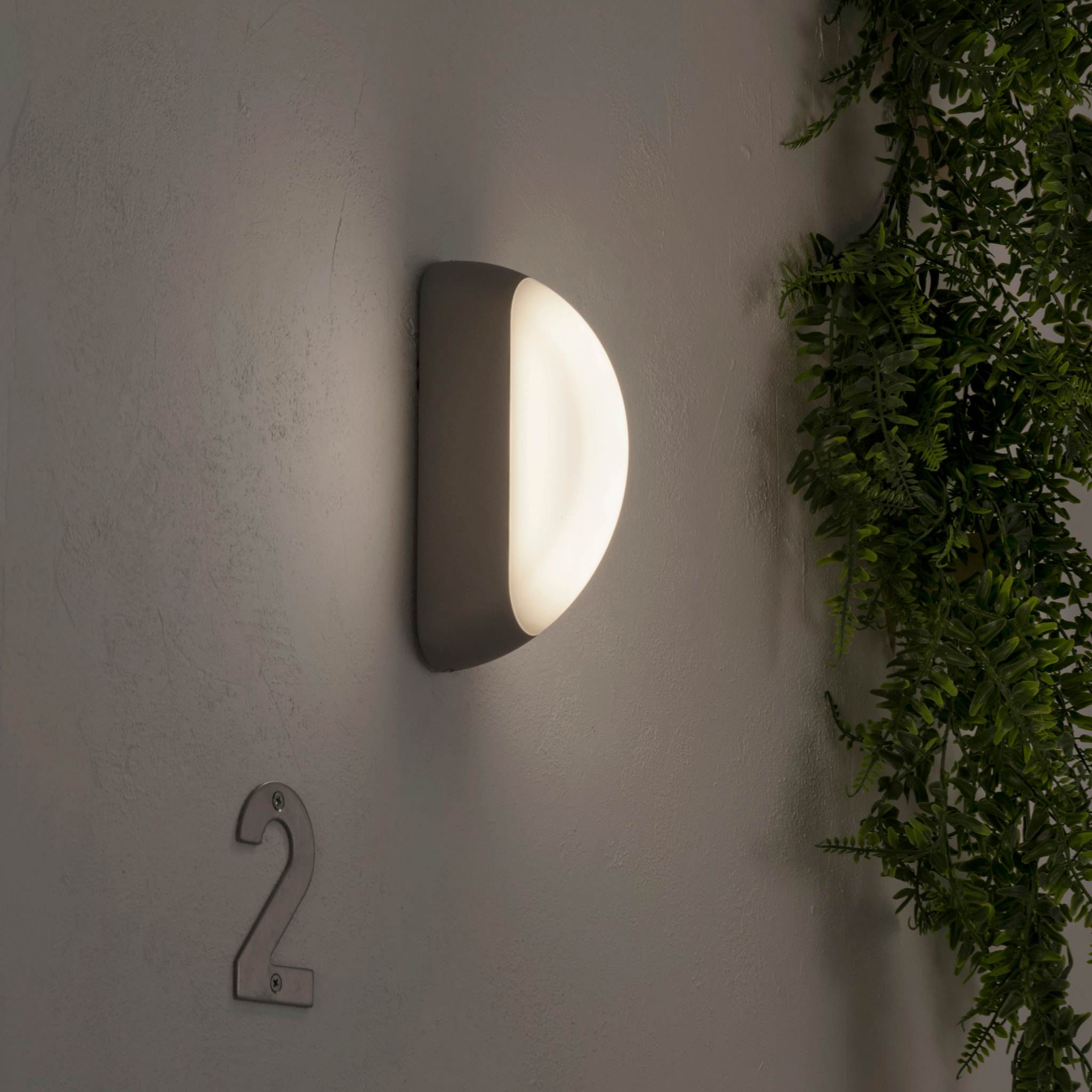 FORLIGHT Aplique Ip44 Noa Led 5W 3000K Gris 398Lm