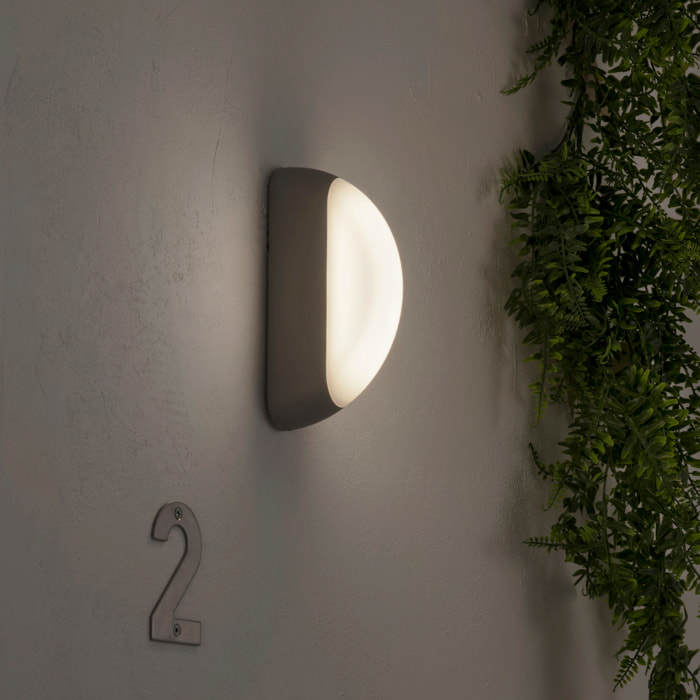 FORLIGHT Aplique Ip44 Noa Led 5W 3000K Gris 398Lm