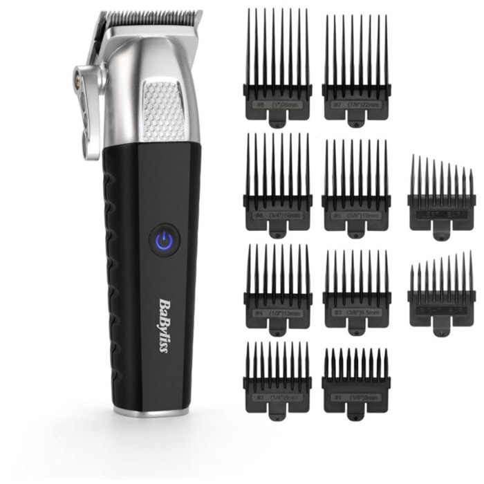 Tondeuse cheveux BABYLISS E812E Lithium Power, précision 0,8 mm, autonomie 180 mn