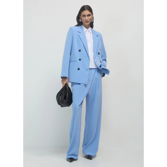 Pantaloni a palazzo con taschino