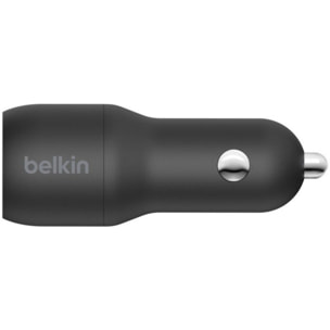 Chargeur BELKIN 24W 2xUSB-A/Lightning 1m noir
